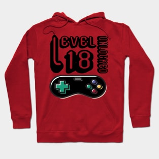 level 18 unlocked - 18th birthday gift Hoodie